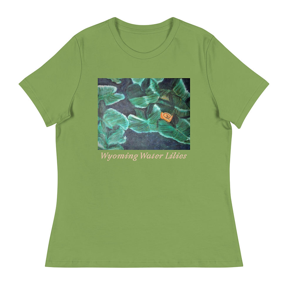 Thumbnail: Wyoming Water Lilies Women's Relaxed T-Shirt