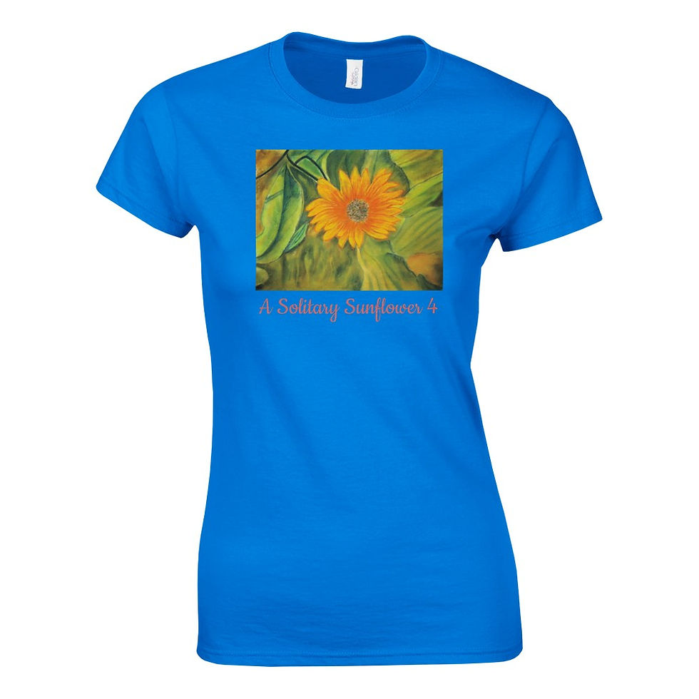 Thumbnail: A Solitary Sunflower 4 Classic Womens Crewneck T-shirt | Gildan® 64000L