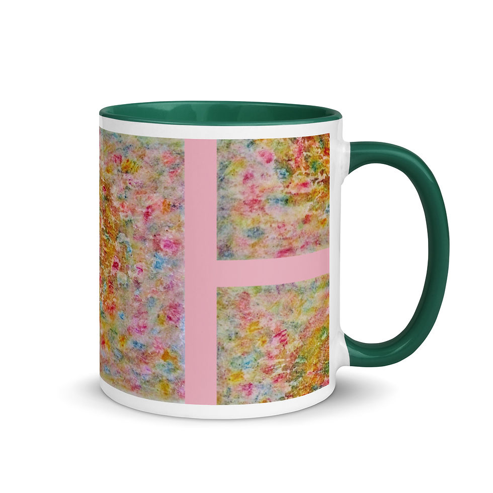 Thumbnail: Floral Transcendence Mug with Color Inside