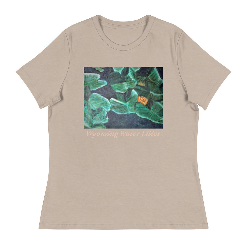 Thumbnail: Wyoming Water Lilies Women's Relaxed T-Shirt