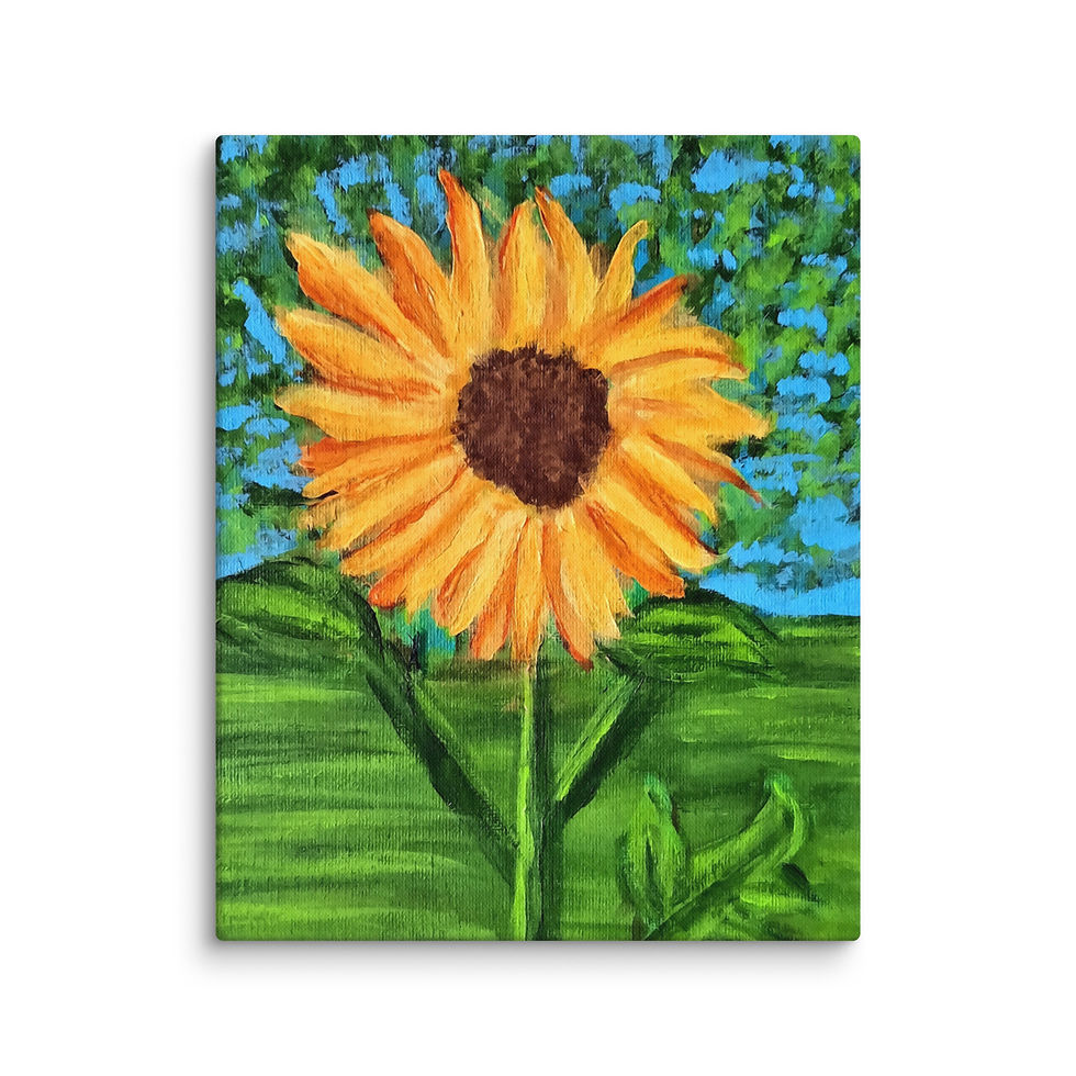 Thumbnail: A Solitary Sunflower 2 Canvas