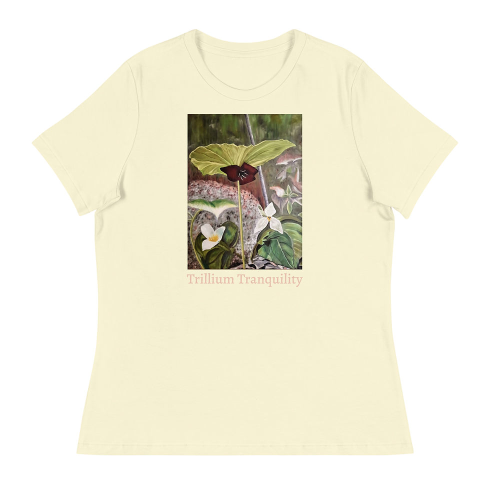 Miniatura: Trillium Tranquility Women's Relaxed T-Shirt