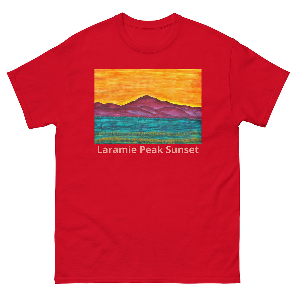 Thumbnail: Laramie Peak Sunset Unisex classic tee