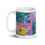 Thumbnail: A Solitary Sunflower 1 White glossy mug