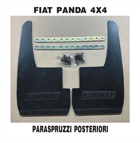Paraspruzzi Posteriori Per Fiat Panda 4x4 E Sisley - Nero, Compatibile Dal 1986 Al 2003 - Foto 9