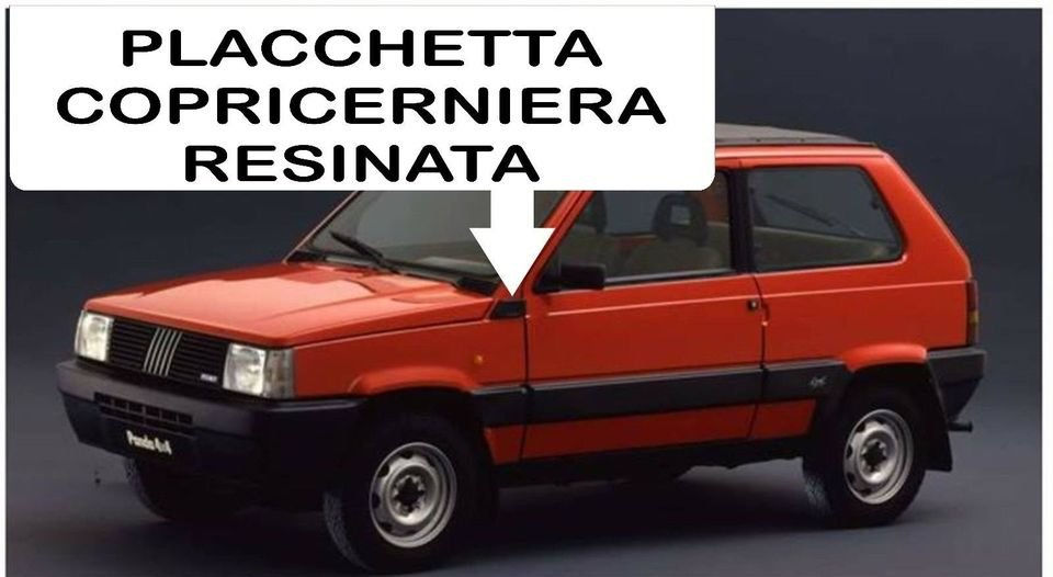 Miniatura: FIAT PANDA 4X4 (141 - 141a) PLACCHETTE COPRI CERNIERE SISLEY