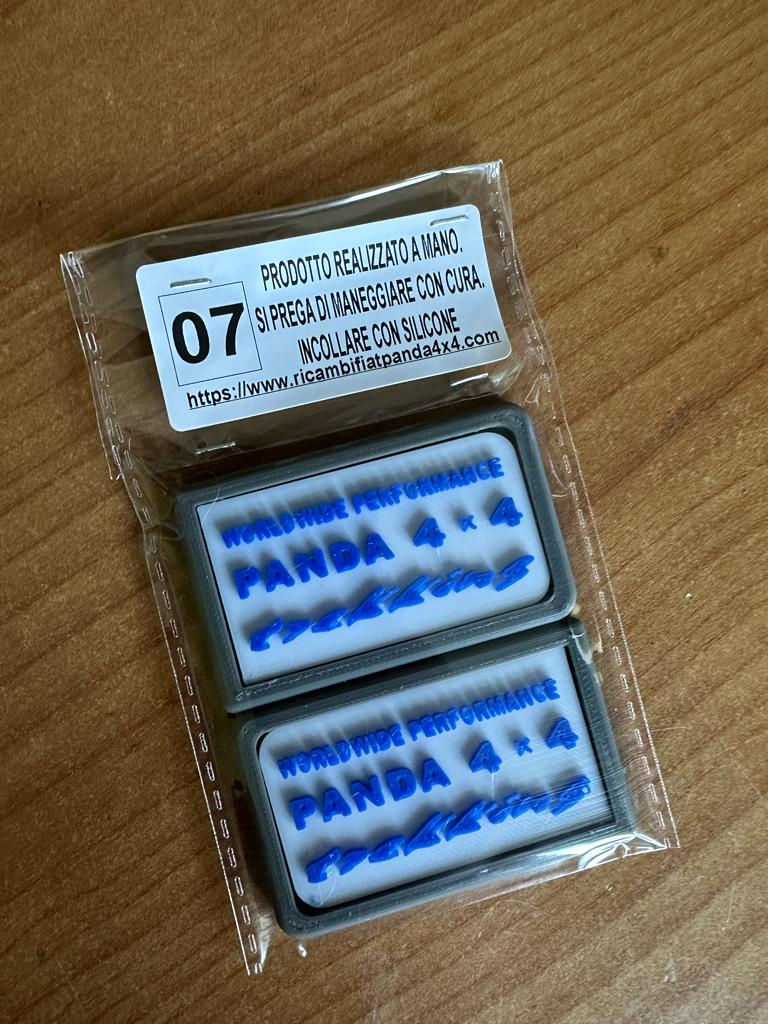 Miniatura: FIAT PANDA 4X4 (141 - 141a) PLACCHETTE COPRI CERNIERE TREKKING