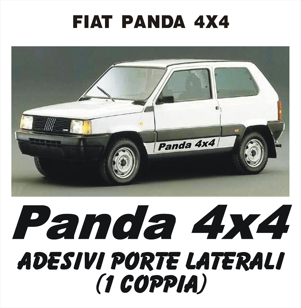 Miniatura: ADESIVO STICKER FIAT PANDA 4x4 SCRITTE LATERALI