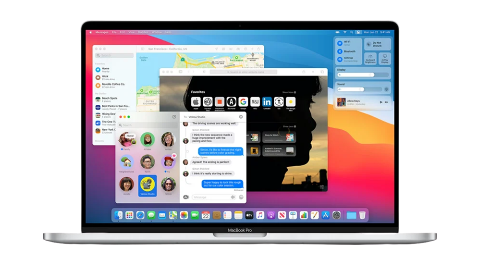 การปรับโฉมของดีไซน์ UI ของ macOs Big Sur
