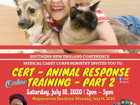 CERT ANIMAL RESCUE PART 2 SESSION INFO UPDATED!