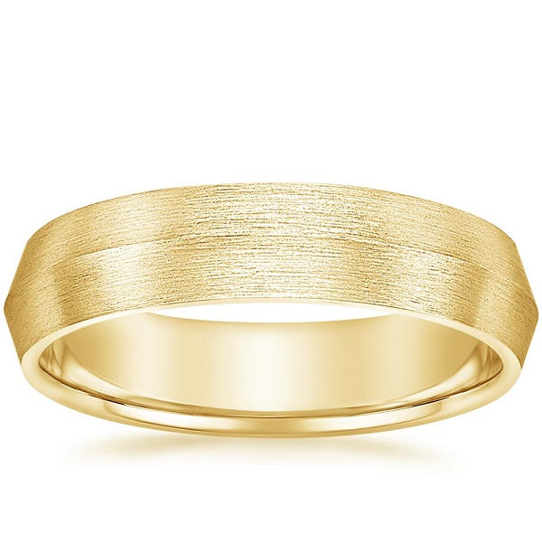Thumbnail: Knife Edge Matte Mens Engagement Ring