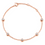 Thumbnail: Rose Gold Diamond Bezel Bracelet