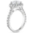 White Gold Halo Pave Engagement Ring