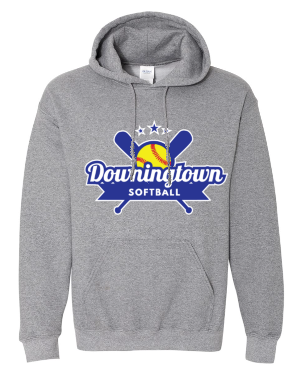 Thumbnail: Printed Gildan Heavy Blend Unisex Hooded Sweatshirt