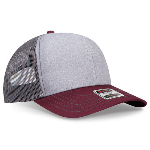 OTTO CAP 6 Panel Mid Profile Mesh Back Trucker Hat