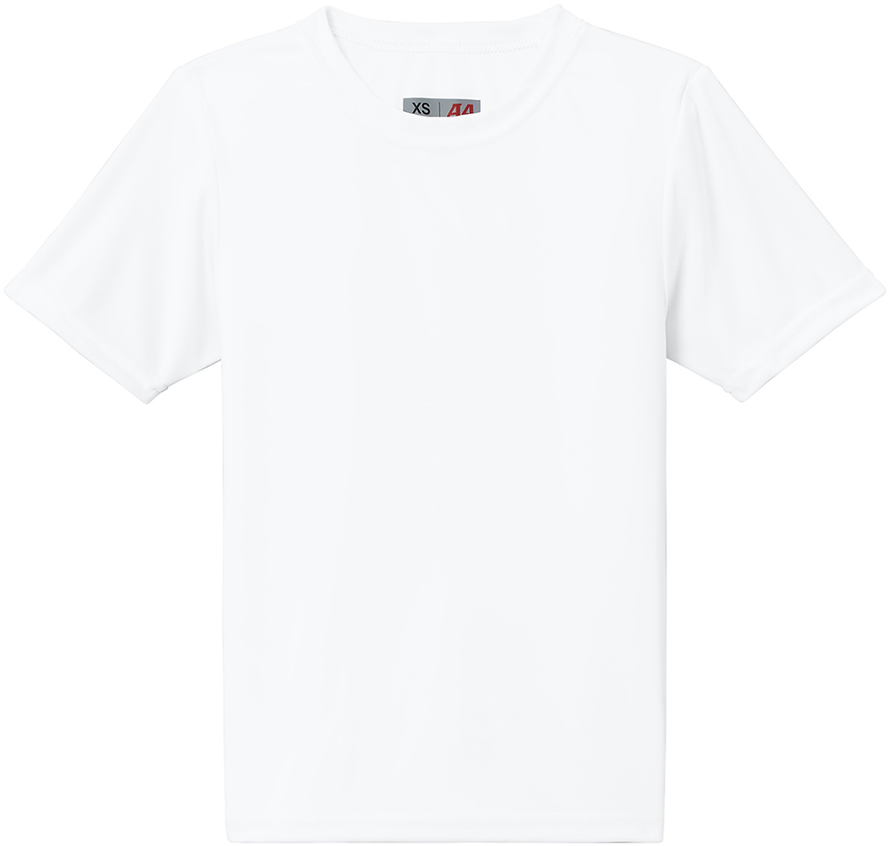 Thumbnail: A4 Youth Cooling Performance Short Sleeve Tee White