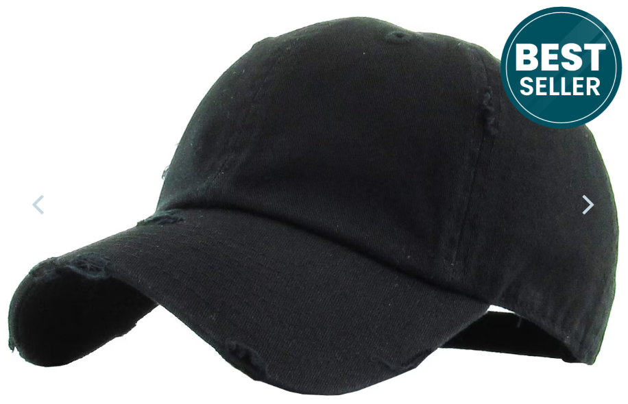 Thumbnail: KBETHOS Vintage Distressed Cotton Baseball Cap Dad Hat