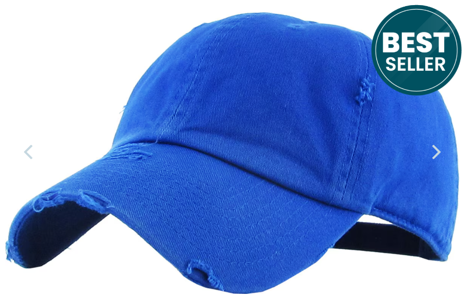Thumbnail: KBETHOS Vintage Distressed Cotton Baseball Cap Dad Hat