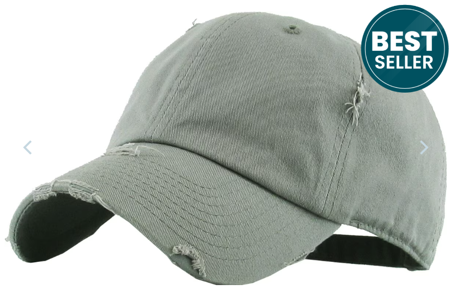 Thumbnail: KBETHOS Vintage Distressed Cotton Baseball Cap Dad Hat