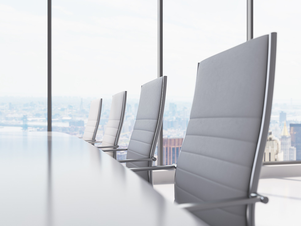Empty boardroom.