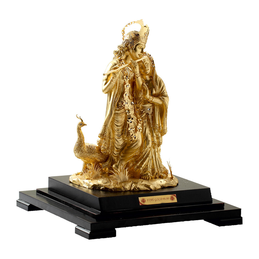 Radha Krishna with Peacock