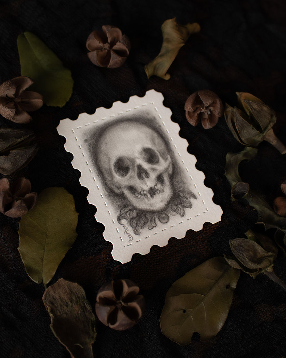 Thumbnail: 'Blossom and Decay' Collection - Original mini graphite drawings