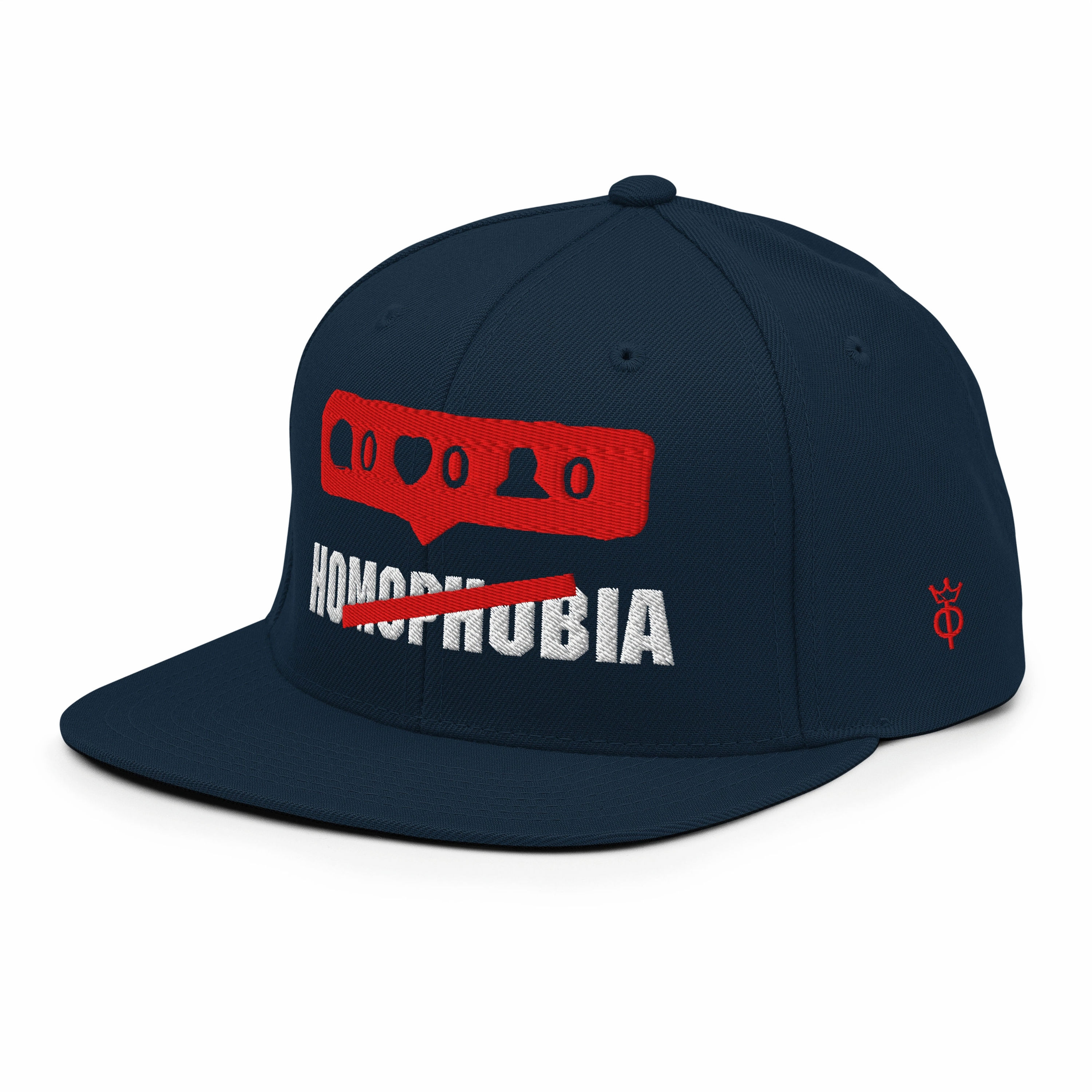 ANTI HOMOPHOBIA Bold Statement Snapback Hat