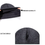 Thumbnail: stretchy, warm knitted grey winter beanie hat