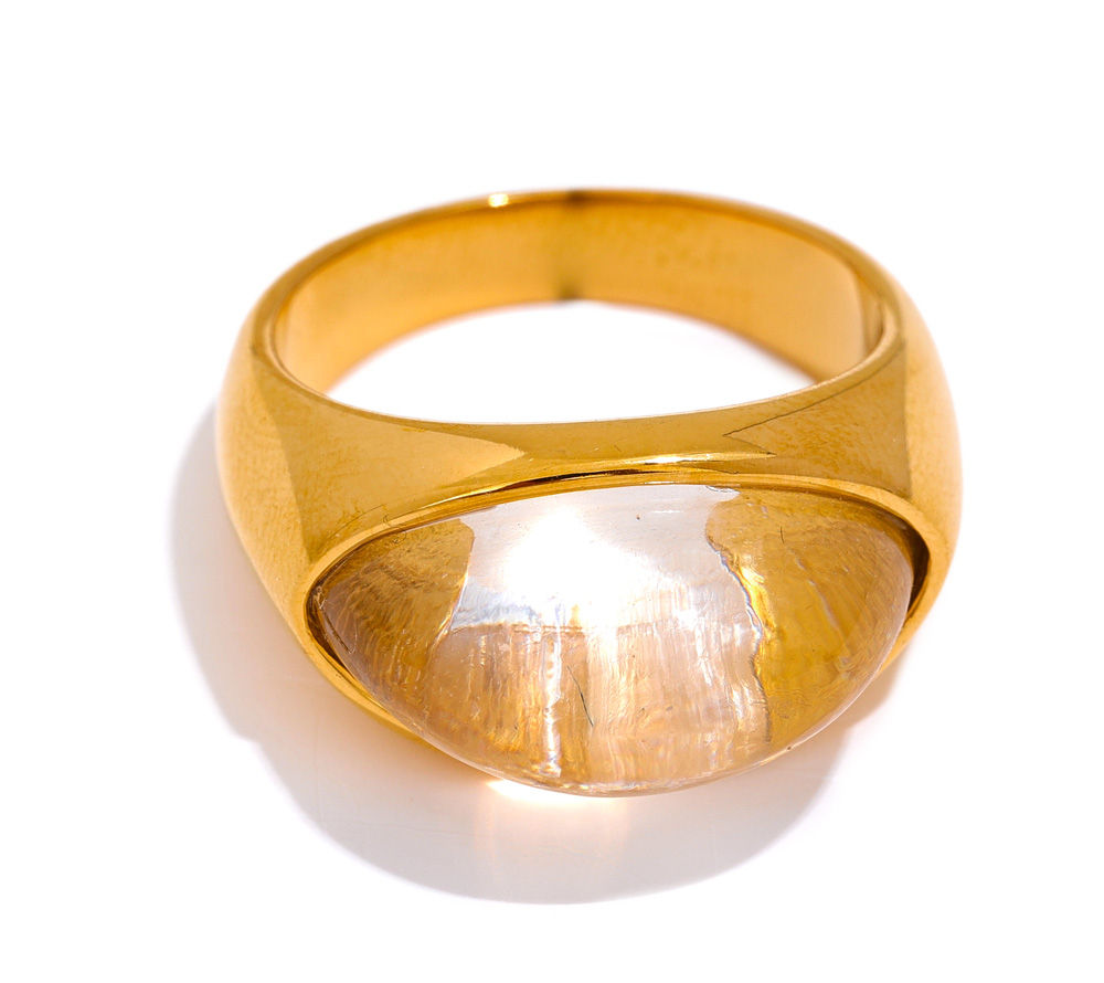 Stainless Steel Geometric Cast Fashion Mysterious Ring