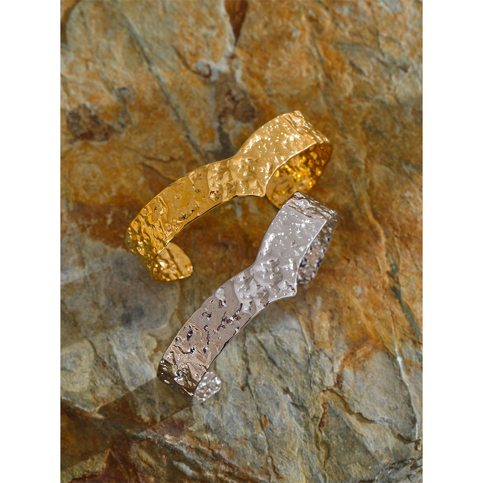 Thumbnail: Stainless Steel Metal Hammer Wrist Cuff Bracelet Bangle Fashion Personalit