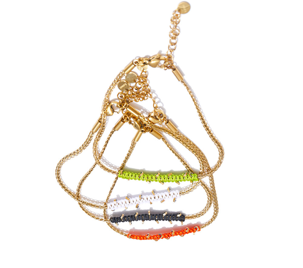 Waterproof Stainless Steel Multi-color Dainty Exclusive Handmade Braided C