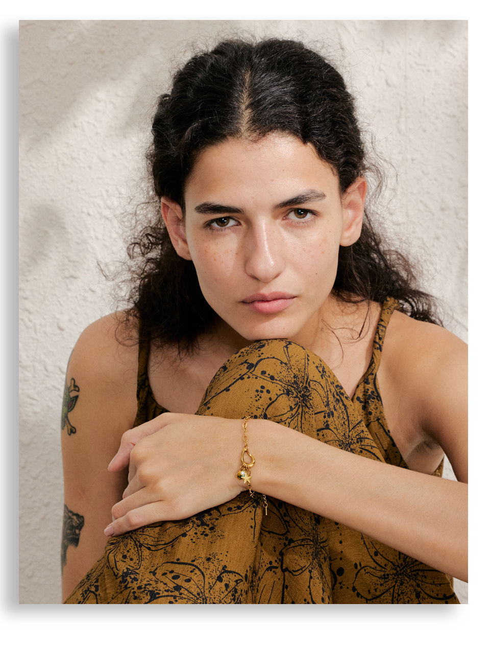 Thumbnail: Ocean Style Golden Stainless Steel Chain Bracelet Bangle Drop Pearl Turquo