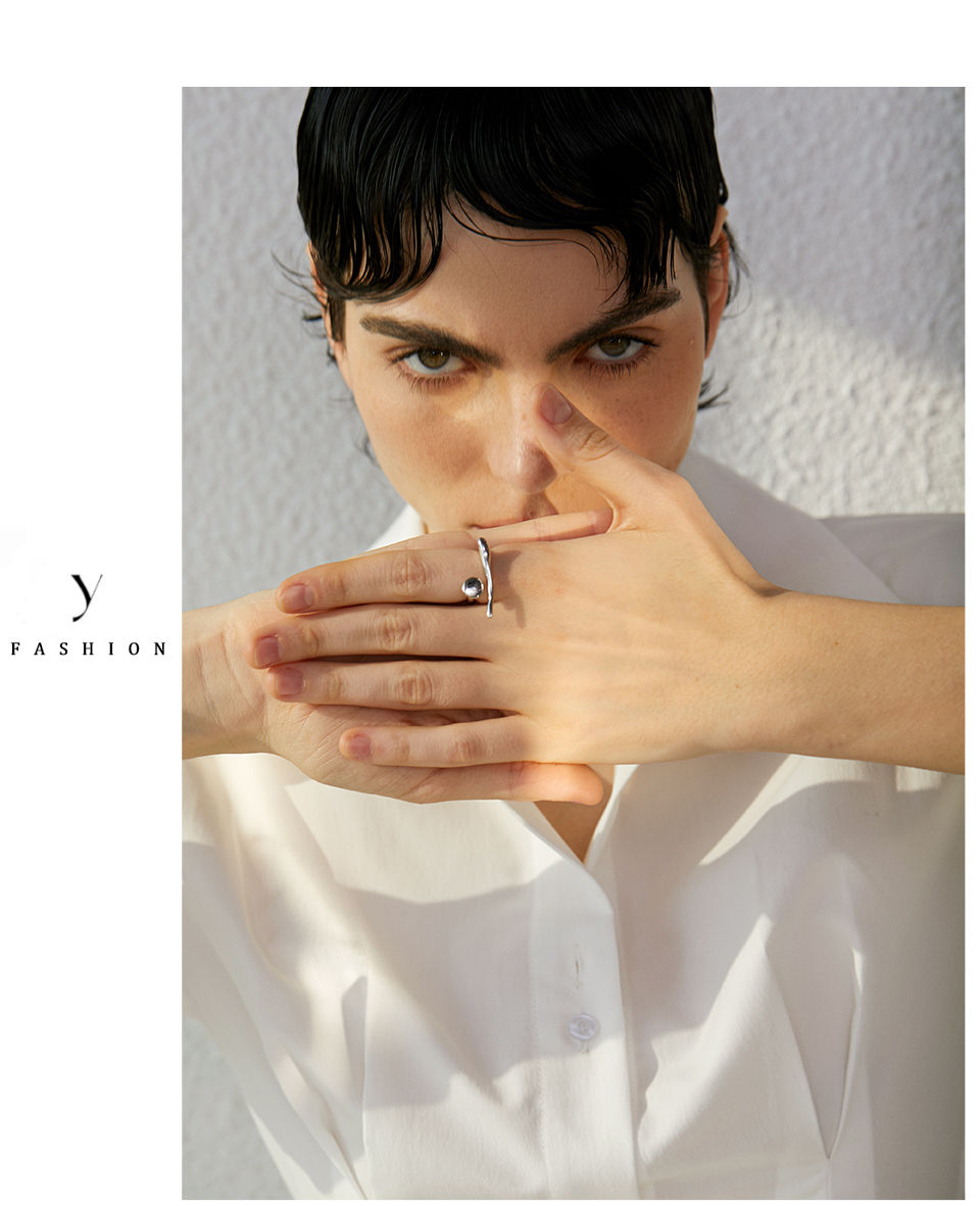 Thumbnail: Chic Stainless Steel Personality Minimalist Classy Ring 18k Gold Color Sty