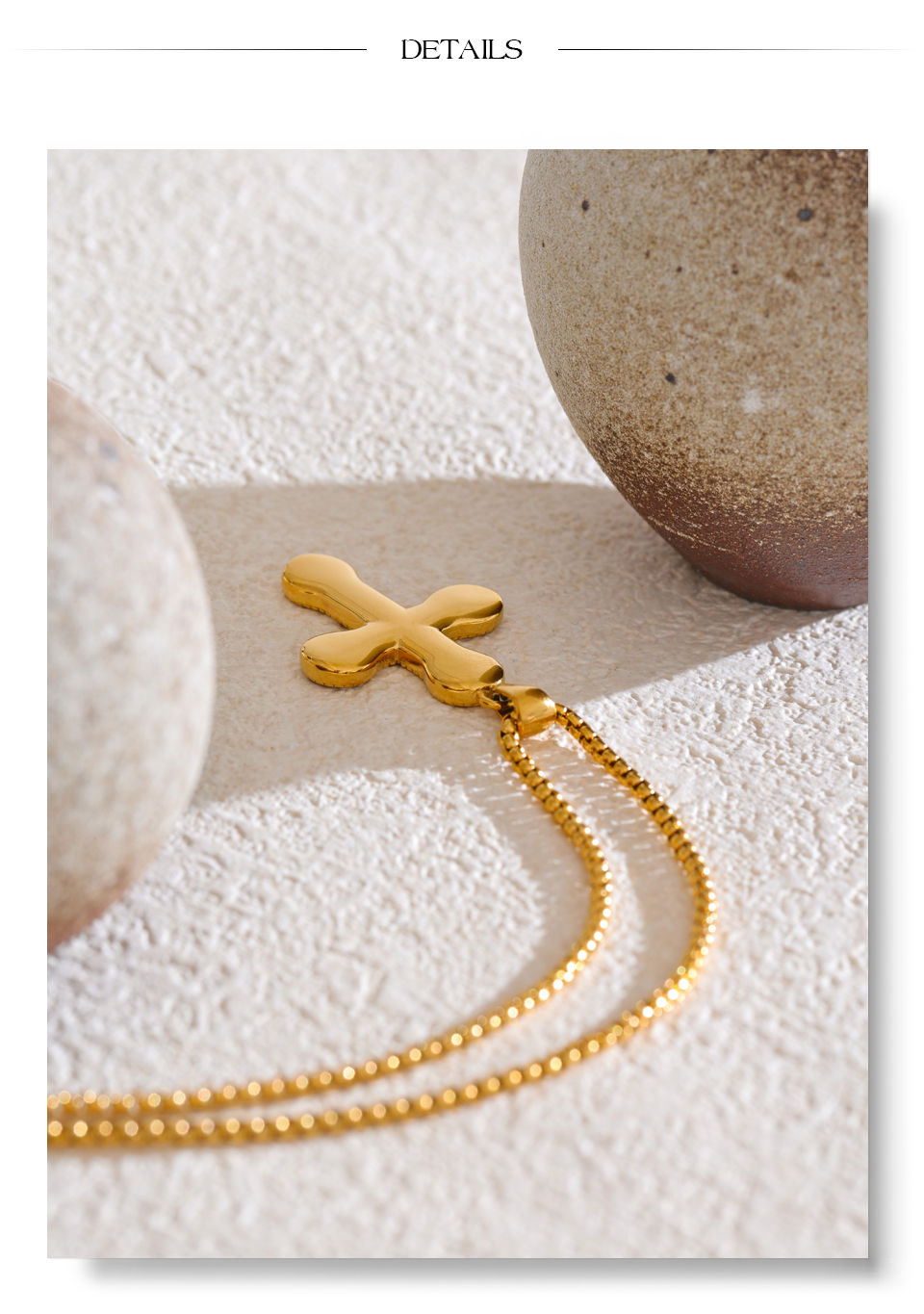Thumbnail: Arrivals Stainless Steel Metal Cross Vintage Fashion Necklace Pendant Dail
