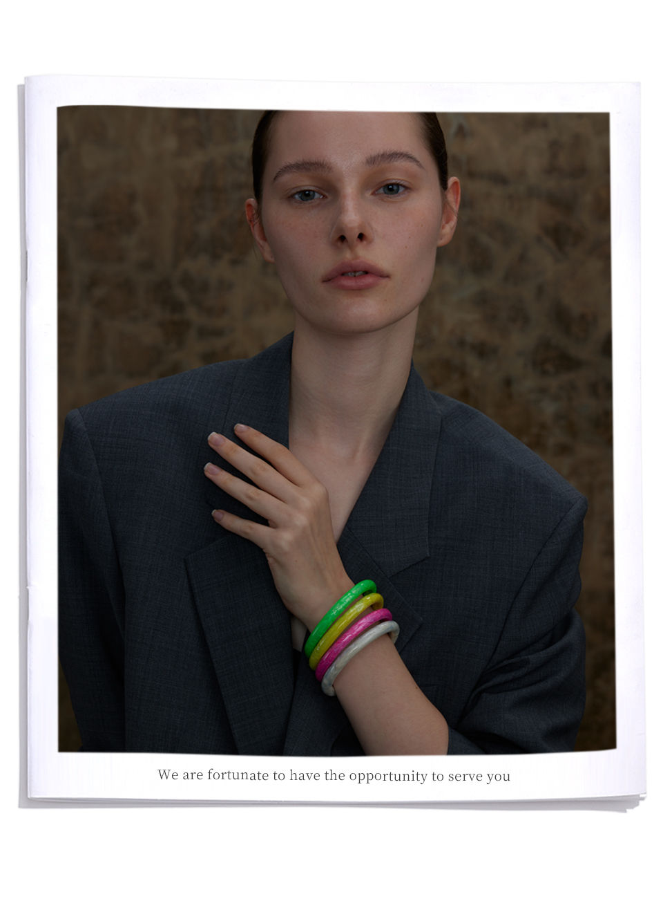 Thumbnail: Big Colorful Enamel Round Bracelet Bangle Waterproof Women Fashion St
