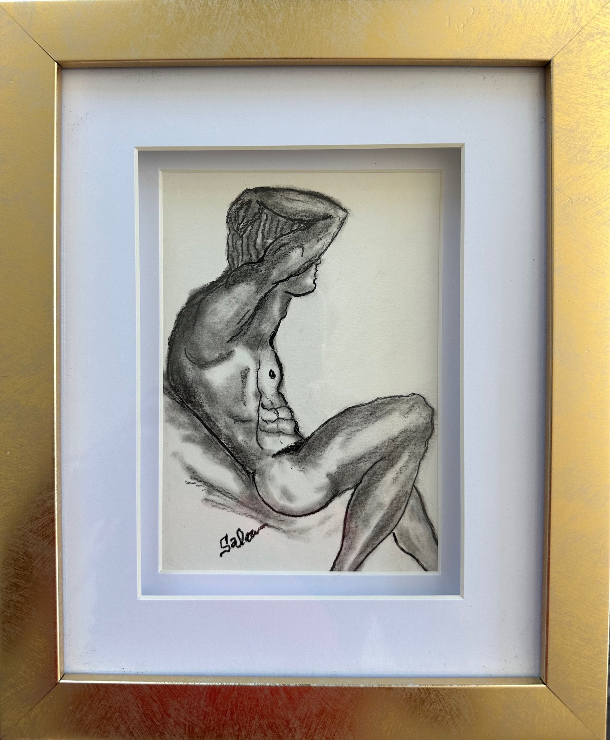 Seated Male Nude