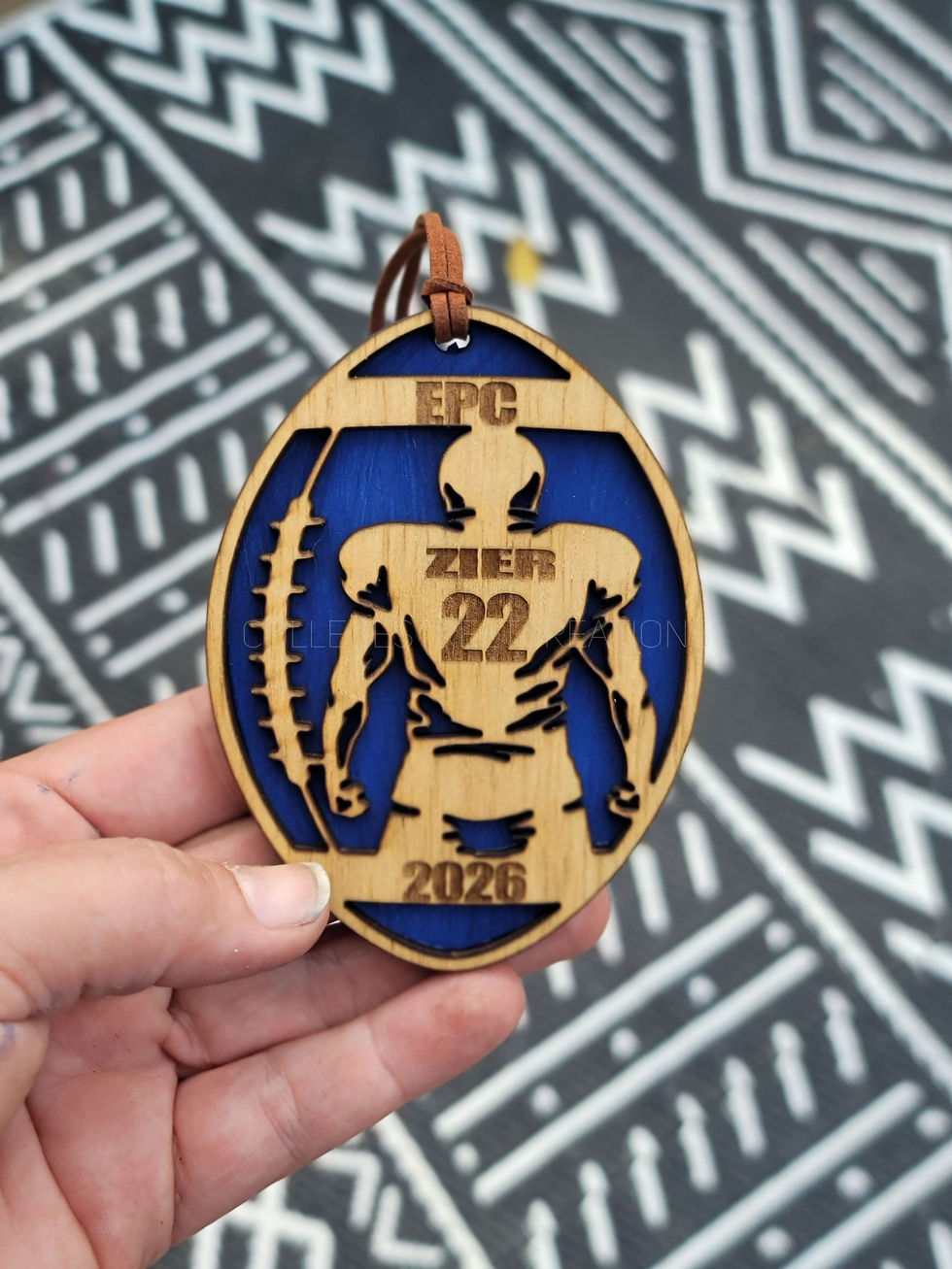 Thumbnail: Engraved Football
Ornament//Personalized
Player Name Team// Jersey
Number