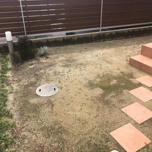 施工前のお庭の写真