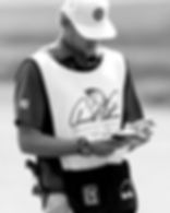 Jonathan Enge caddying on PGA Tour