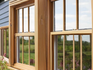 Wooden sash windows