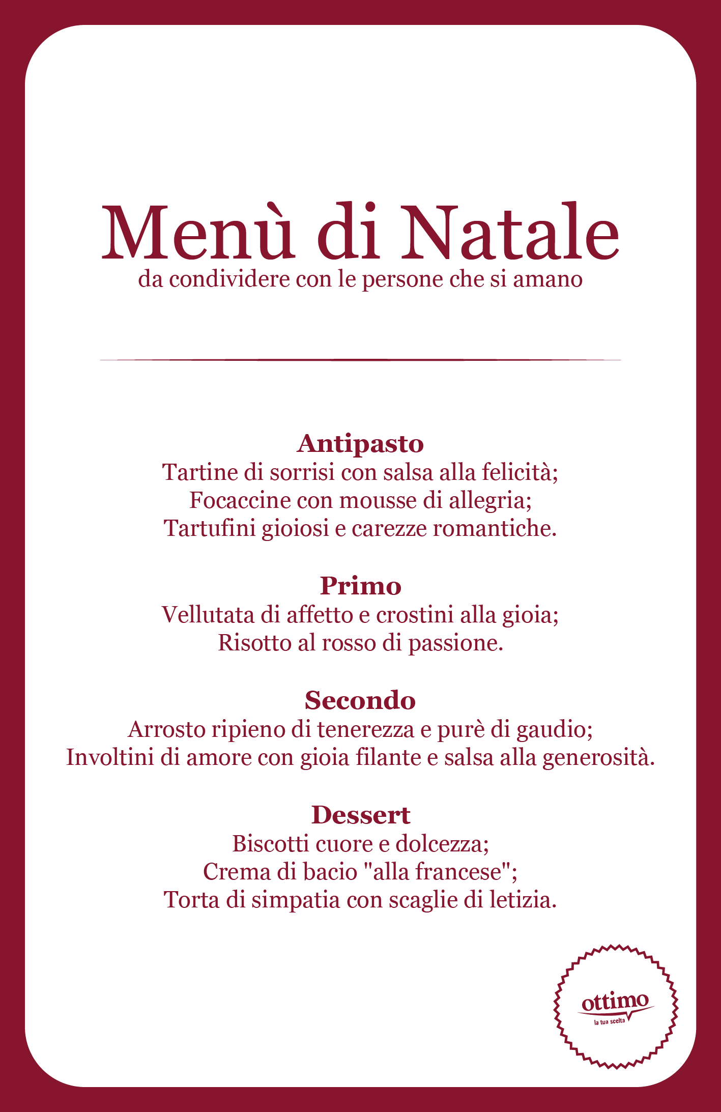 Menu Di Natale Francese.Il Nostro Menu Di Natale