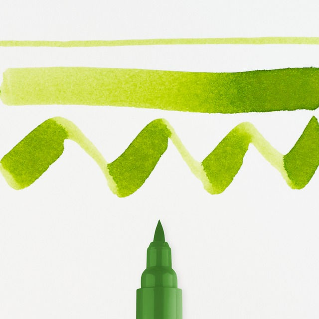 Brush Pen Bronze Green 657