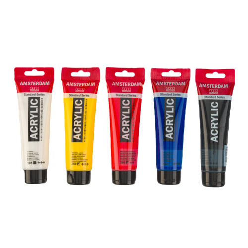 Acrylic Paint Mixing set 5 x 120 ml Art Store Malta