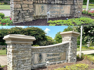 Commercial Pressure Washing Sign Cleaning in Brentwood, Tennessee
