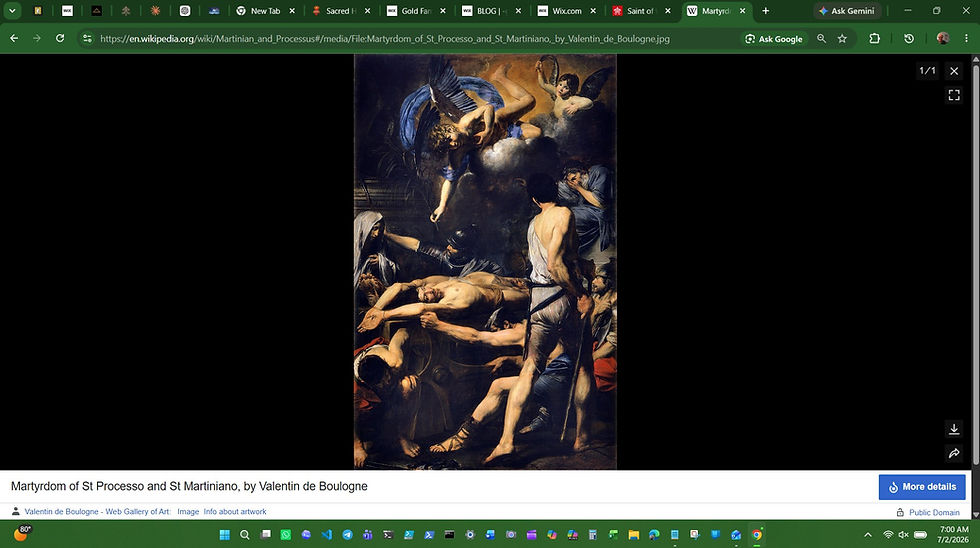 https://en.wikipedia.org/wiki/Martinian_and_Processus#/media/File:Martyrdom_of_St_Processo_and_St_Martiniano,_by_Valentin_de_Boulogne.jpg