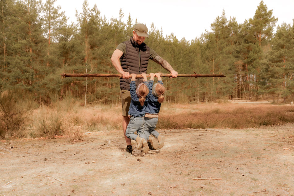 Papa-Tochter Fotos in der Dresdner Heide