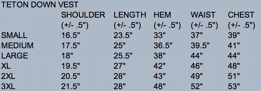 Thumbnail: Teton Down Vest