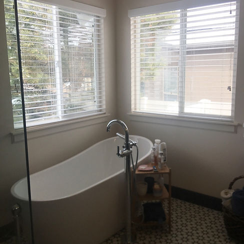 Bathroom roller shades