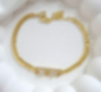 Louisa 2 Gold Crystal Clover Chain Bracelet | Gold