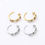 Thumbnail: Freya Crystal Hoop Earrings | Stainless Steel